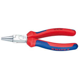 Knipex 22 05 160 Pliers Round Nose chrome-plated 160MM Grip Handle